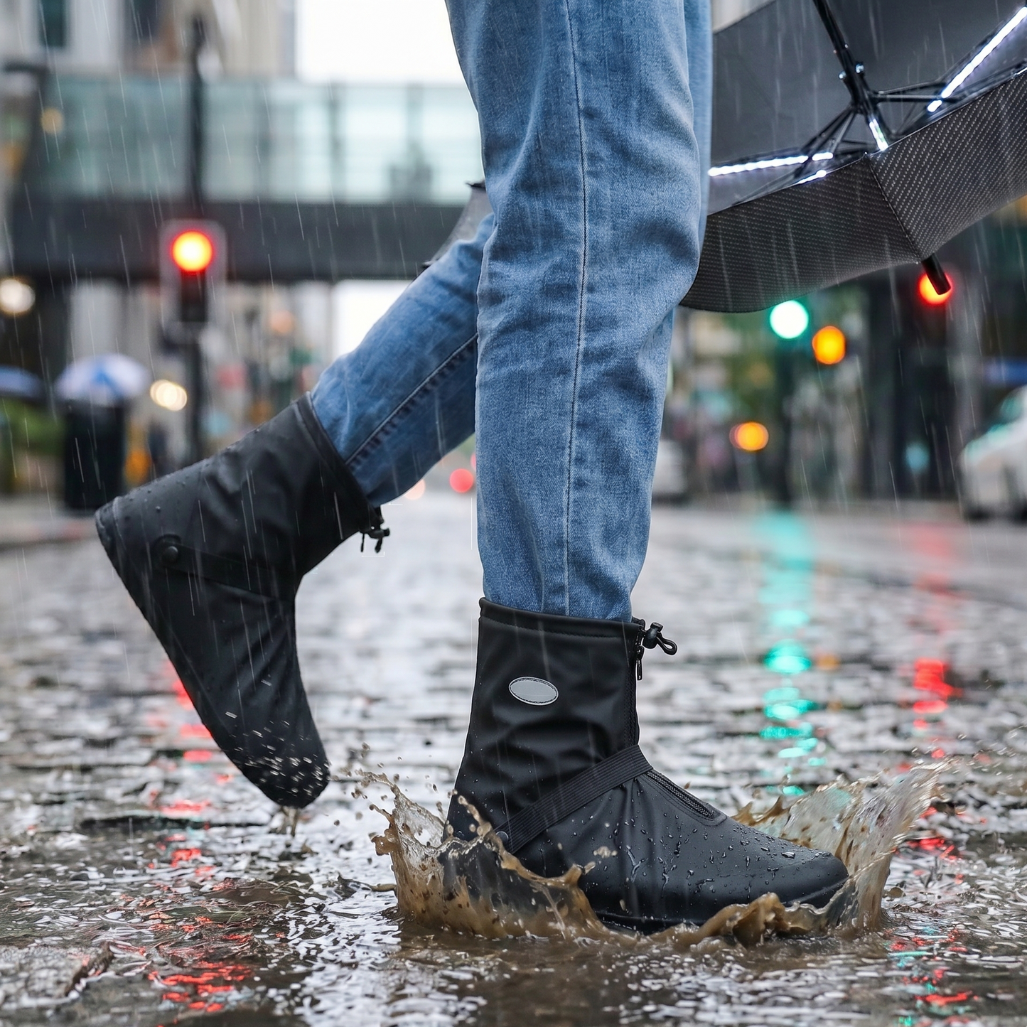 Anti-Slip Waterproof High-Top Shoe Covers