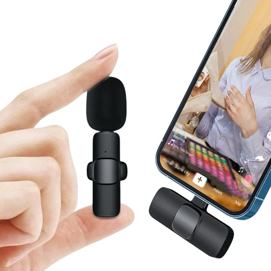 Plug-and-Play Noise-Canceling Wireless Mic (iPhone/Android)