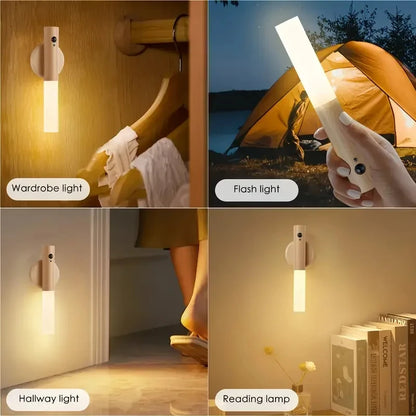 Drill-Free LED Motion Sensor Wall Lamp