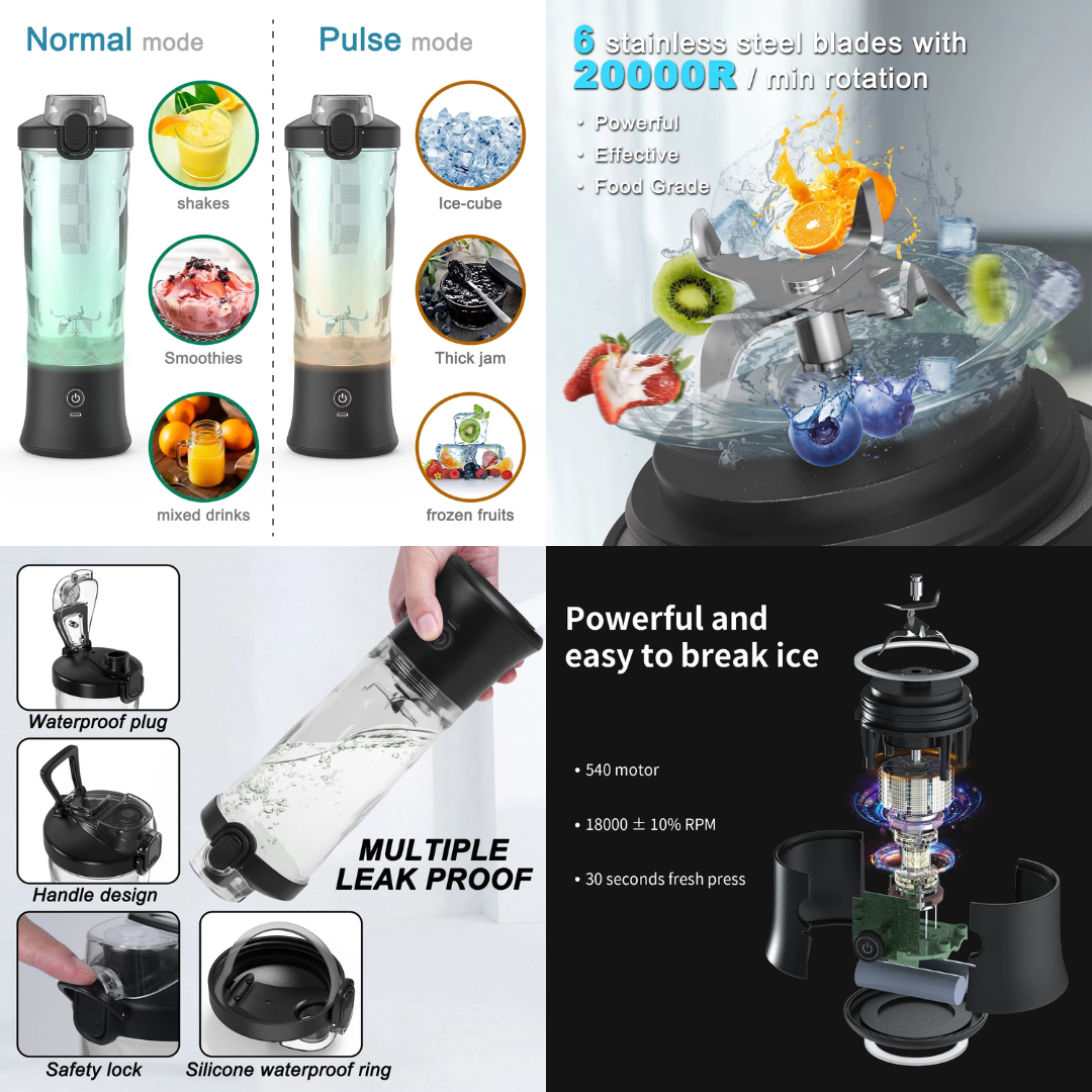 Portable & Rechargeable Smoothie Blender