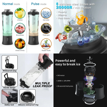 Portable & Rechargeable Smoothie Blender